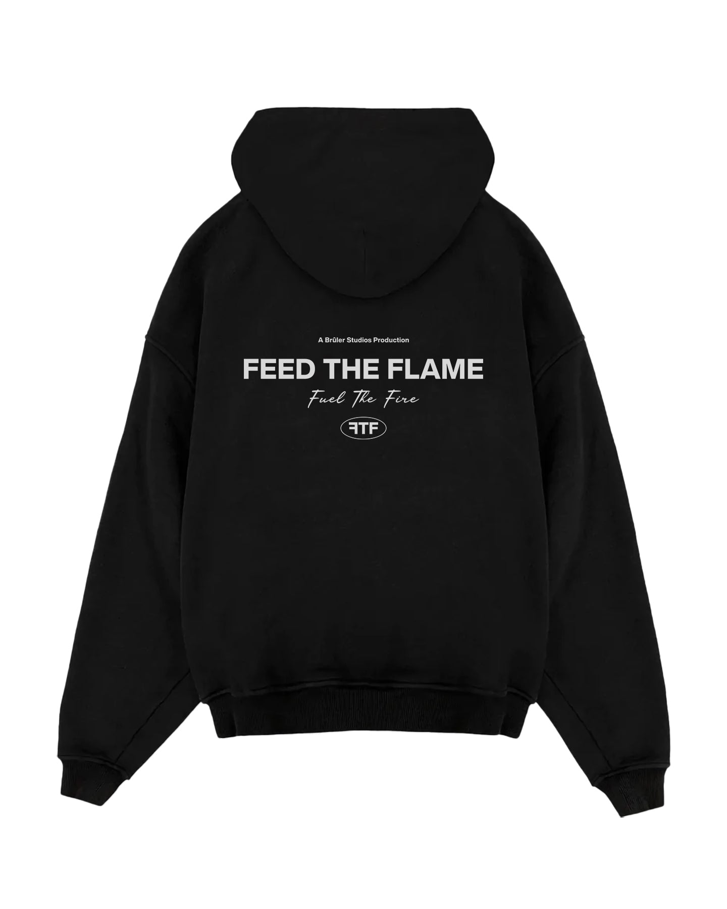 FEED THE FLAME HOODIE - BLACK